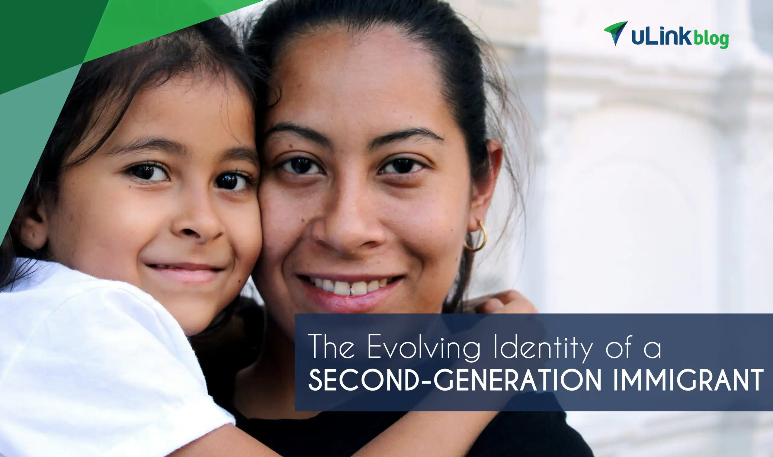 A mother and her second-generation immigrant daughter smiling.