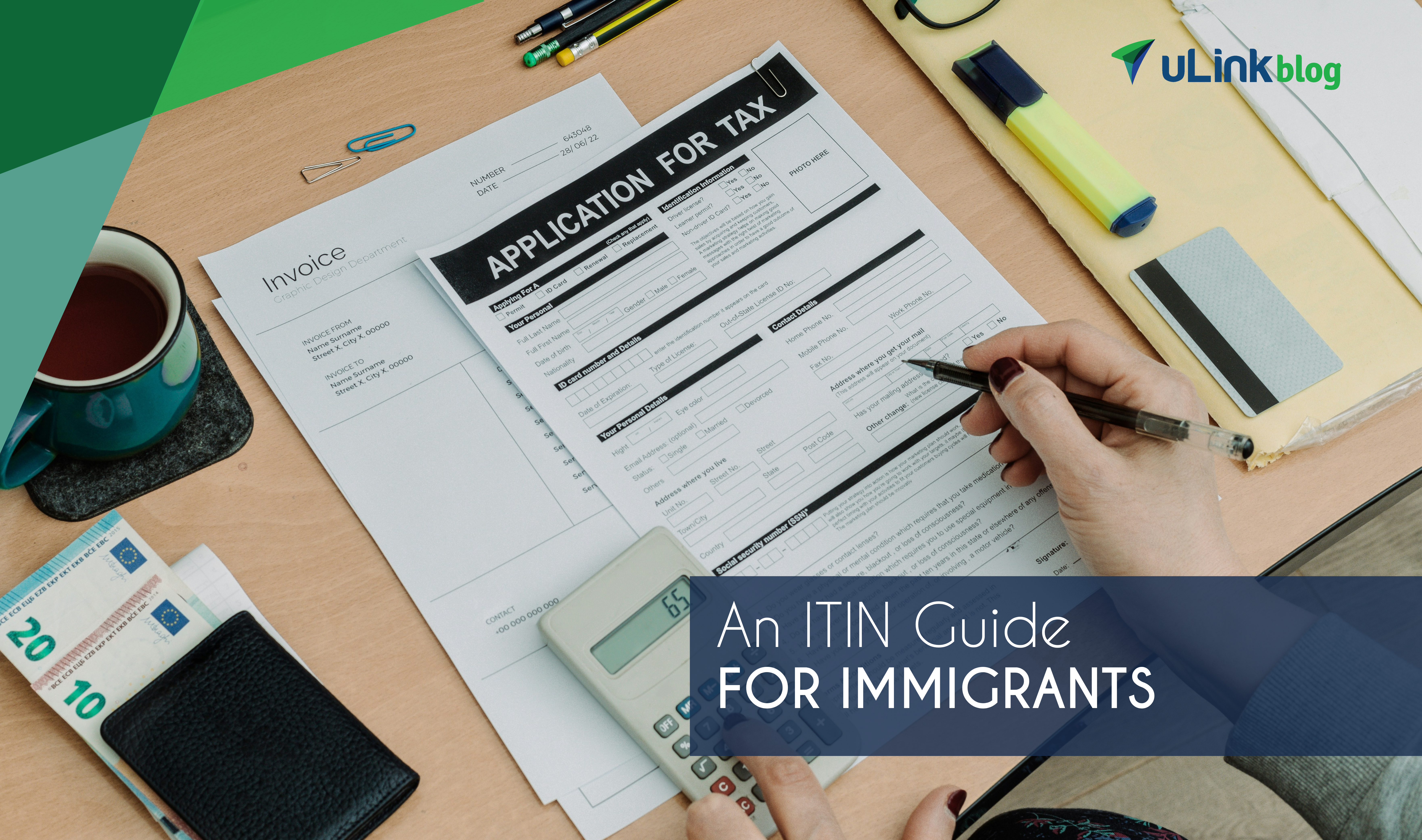 Tax forms for an ITIN