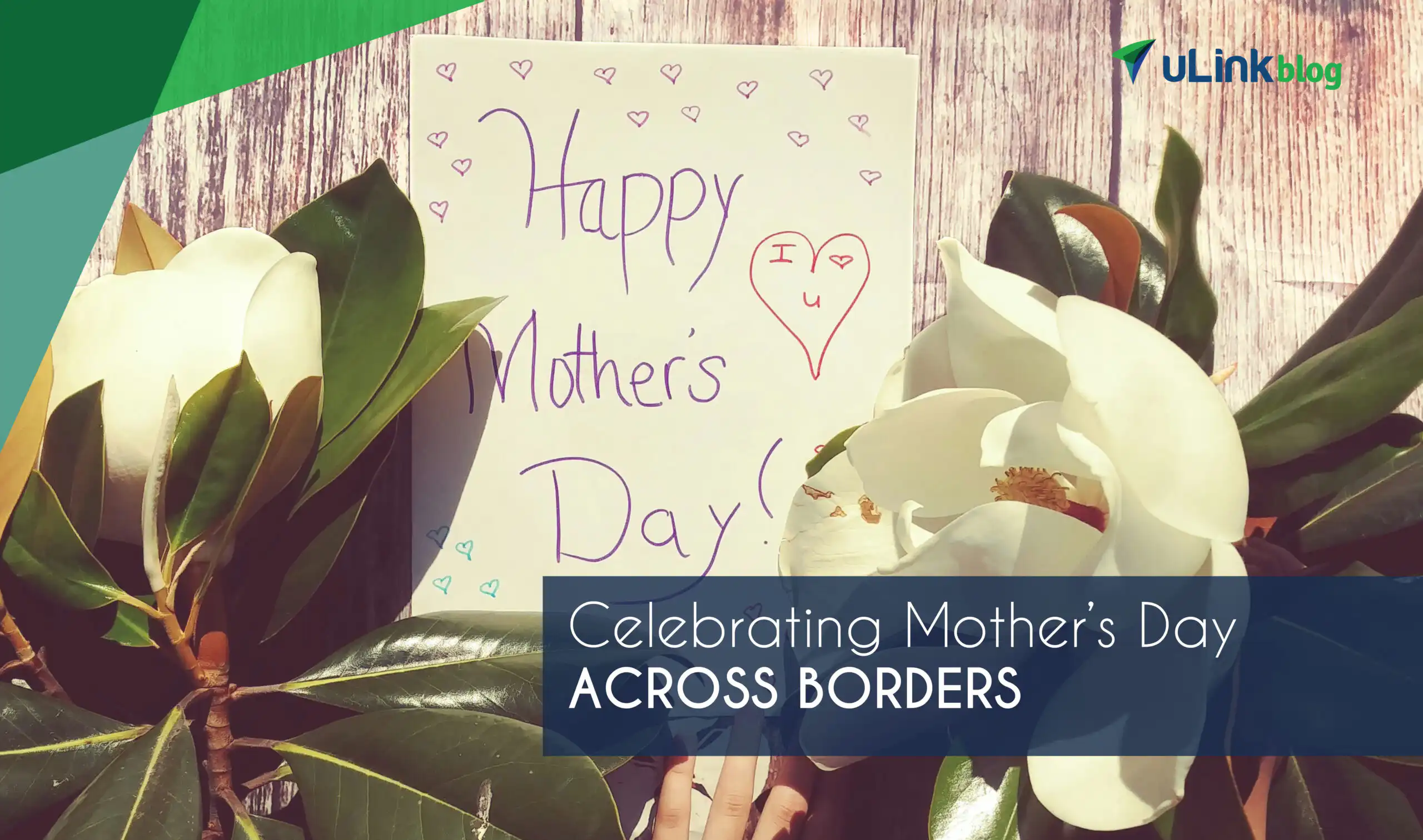 Mother’s Day card and flowers.