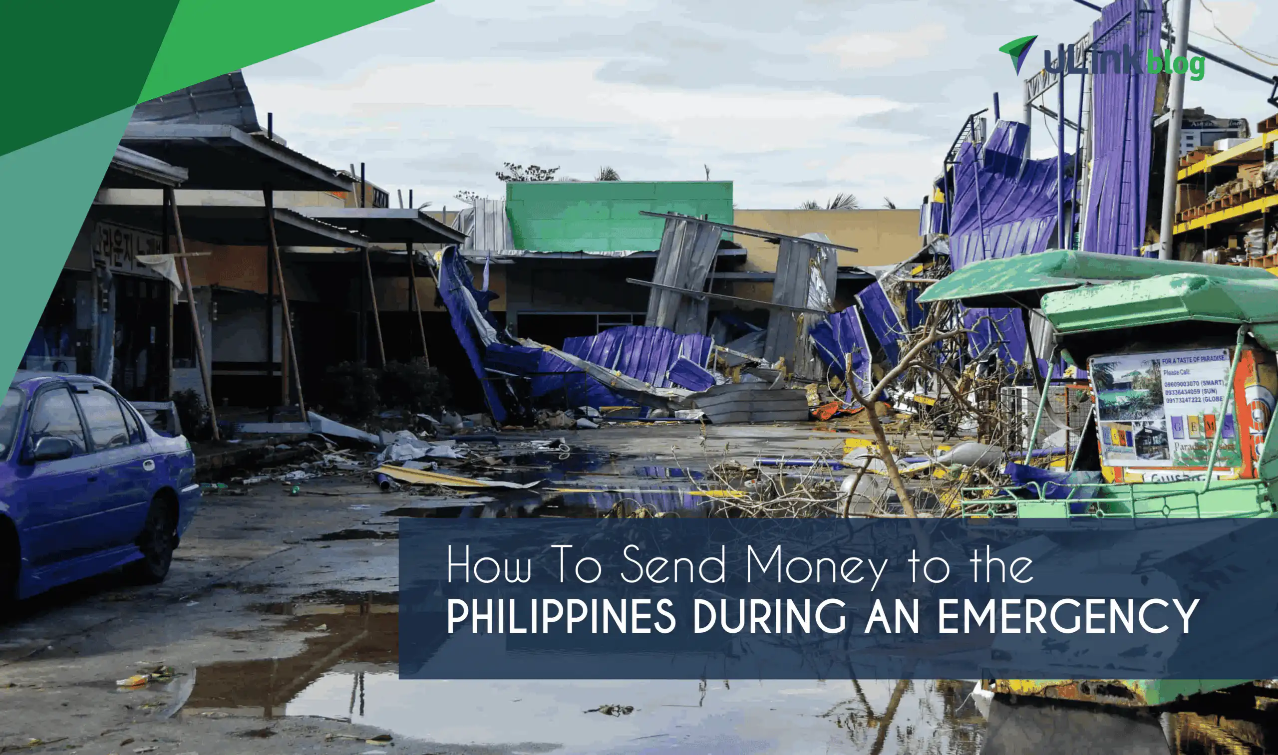 Storm damage in Lapu-Lap City, Cebu, Philippines
