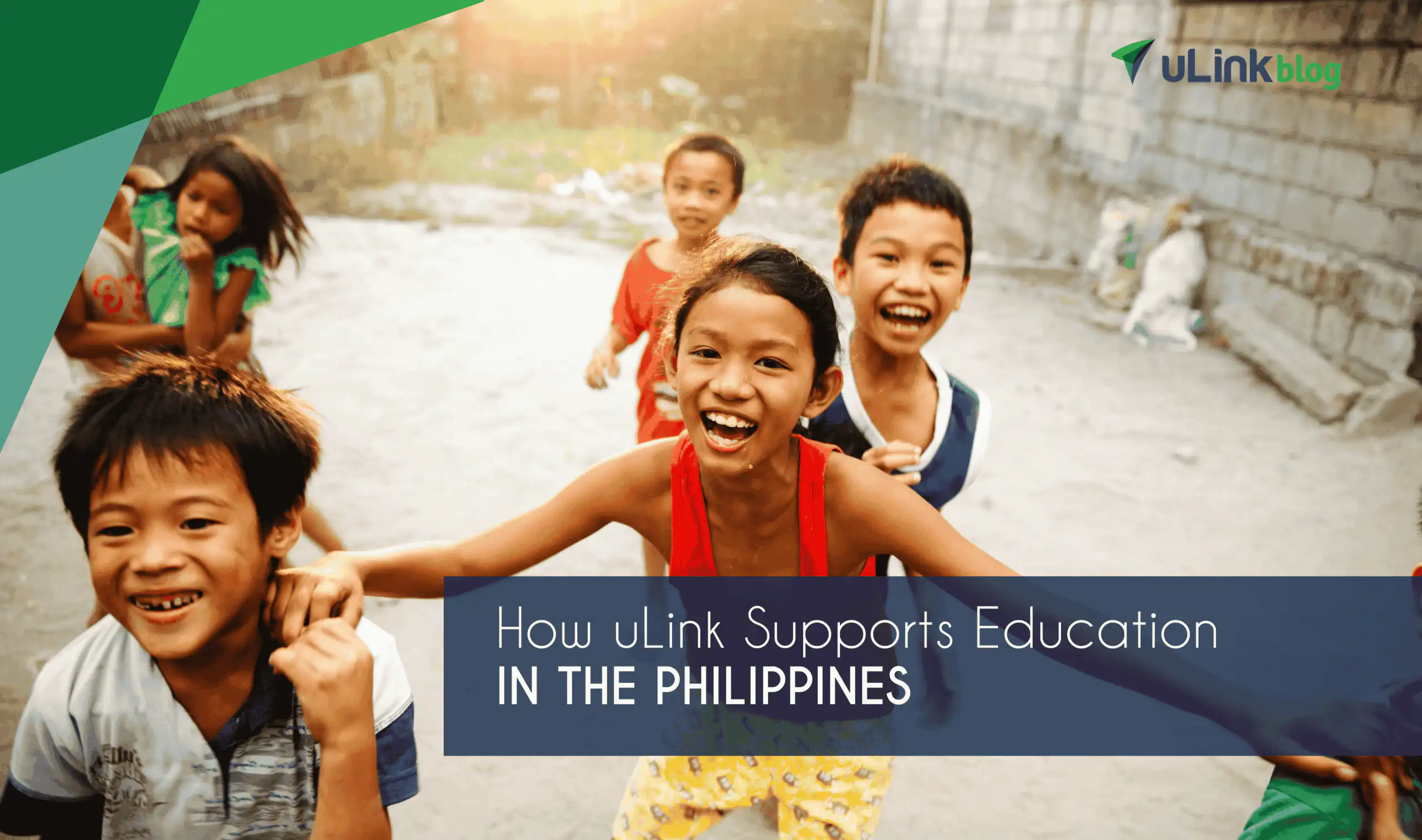 Smiling children in the Philippines